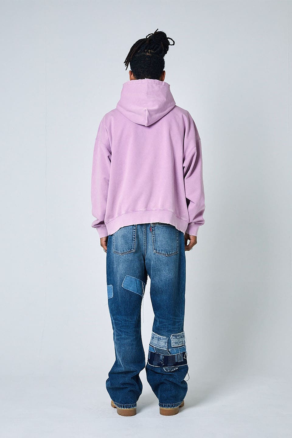 Vintage Wash College Logo Hoodie