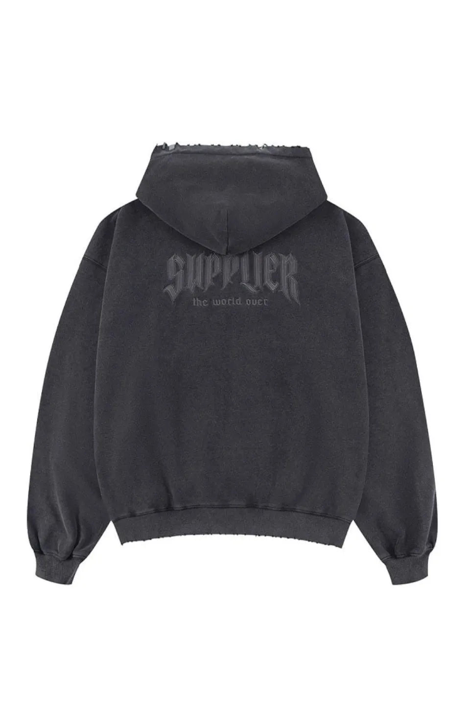 Vintage Wash Pierced Zip Hoodie