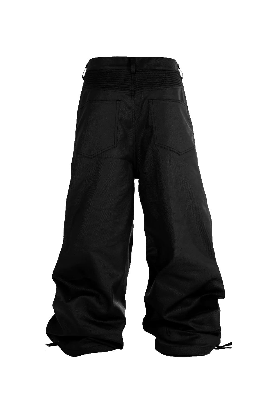 Vinyl Brush Wax Knee Baggy Cargo Pants