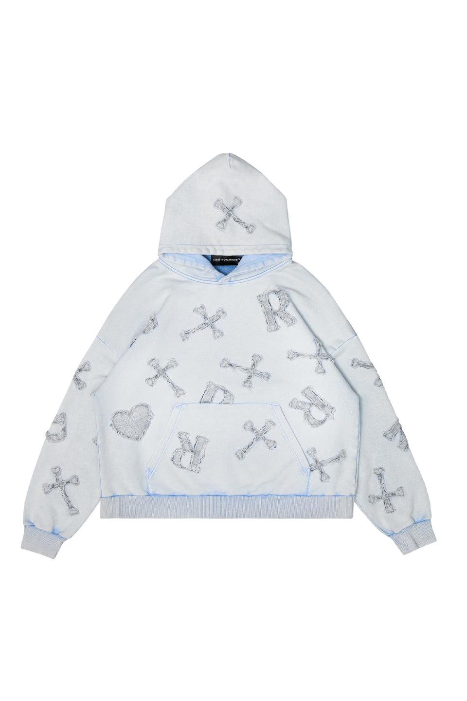 Washed Patch Hoodie