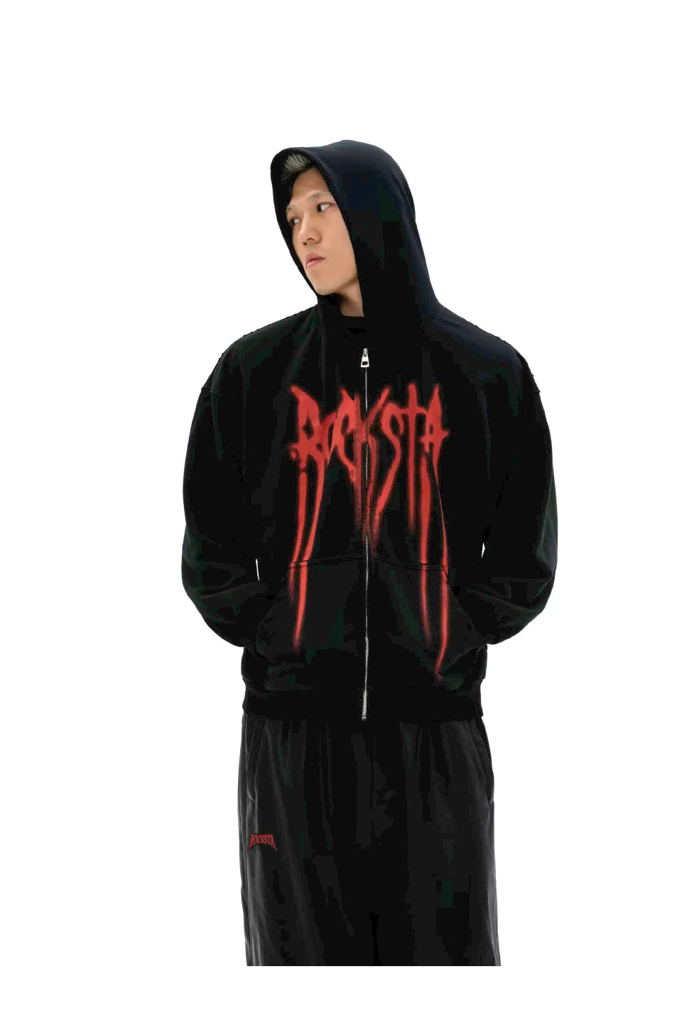 Washed Rocksta Logo hoodie