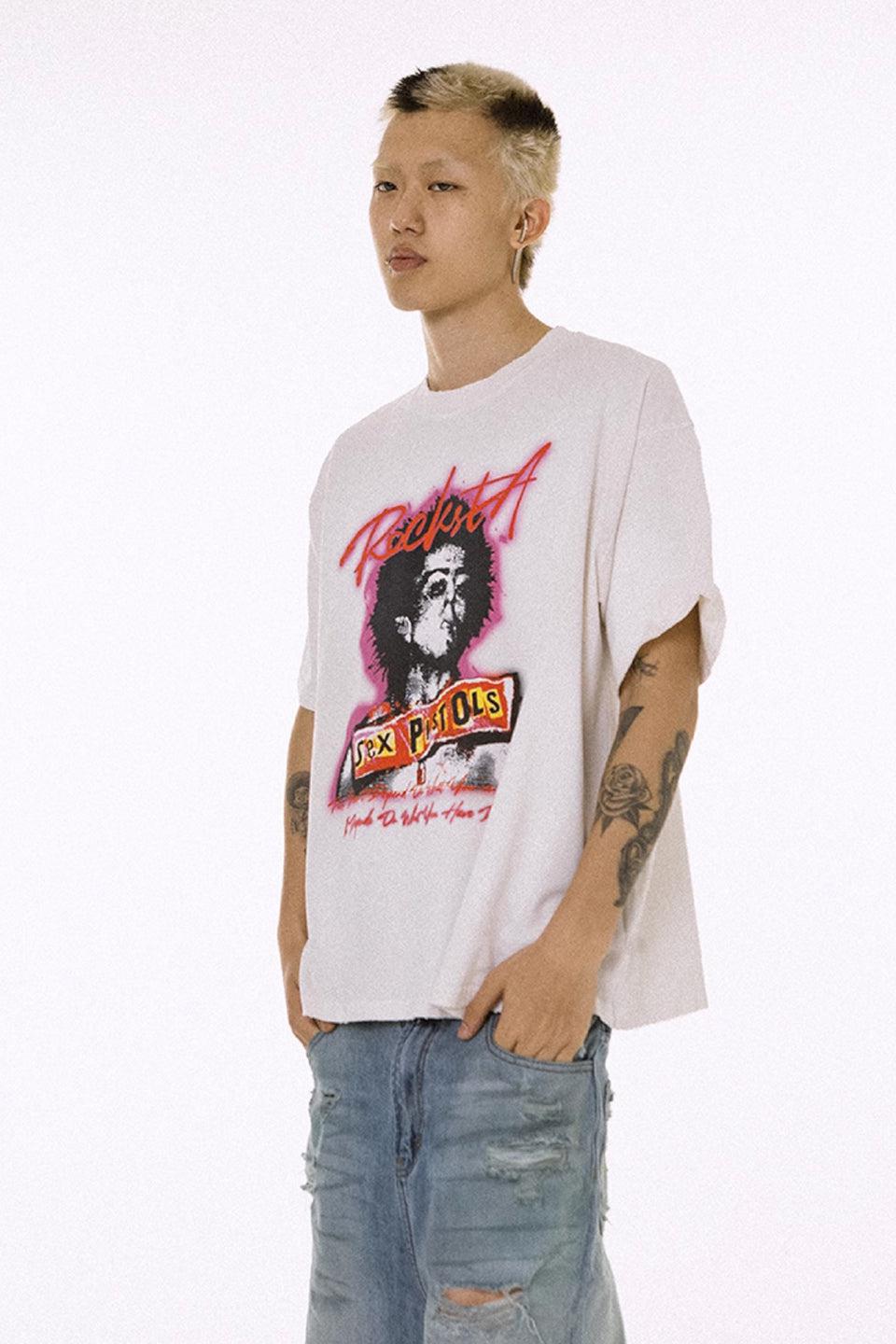 ROCKSTA ロックスター｜Washed Sexpistols Tee ウォッシュド