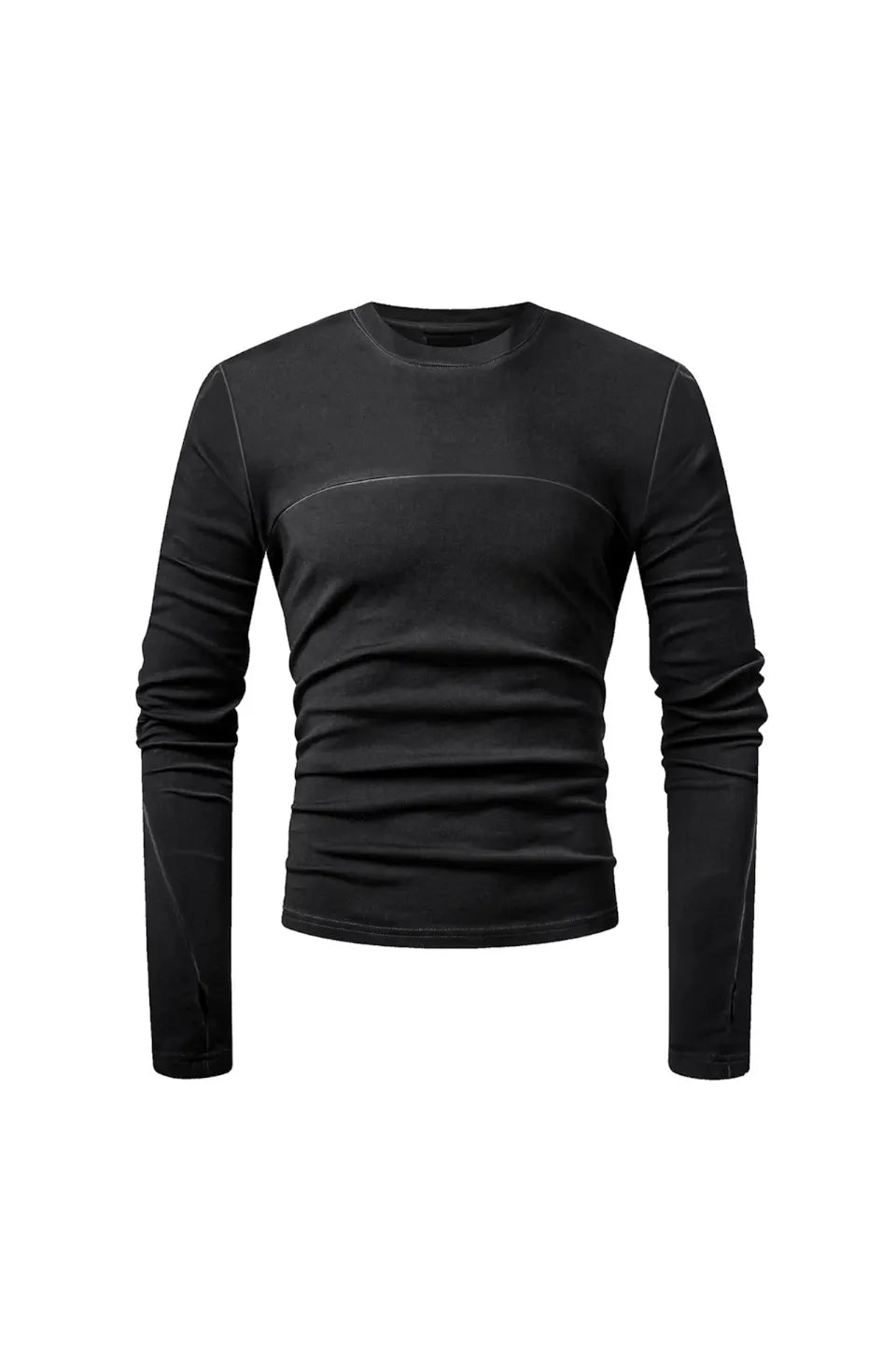 Water Wash Dyed Slim Fit Long Sleeve