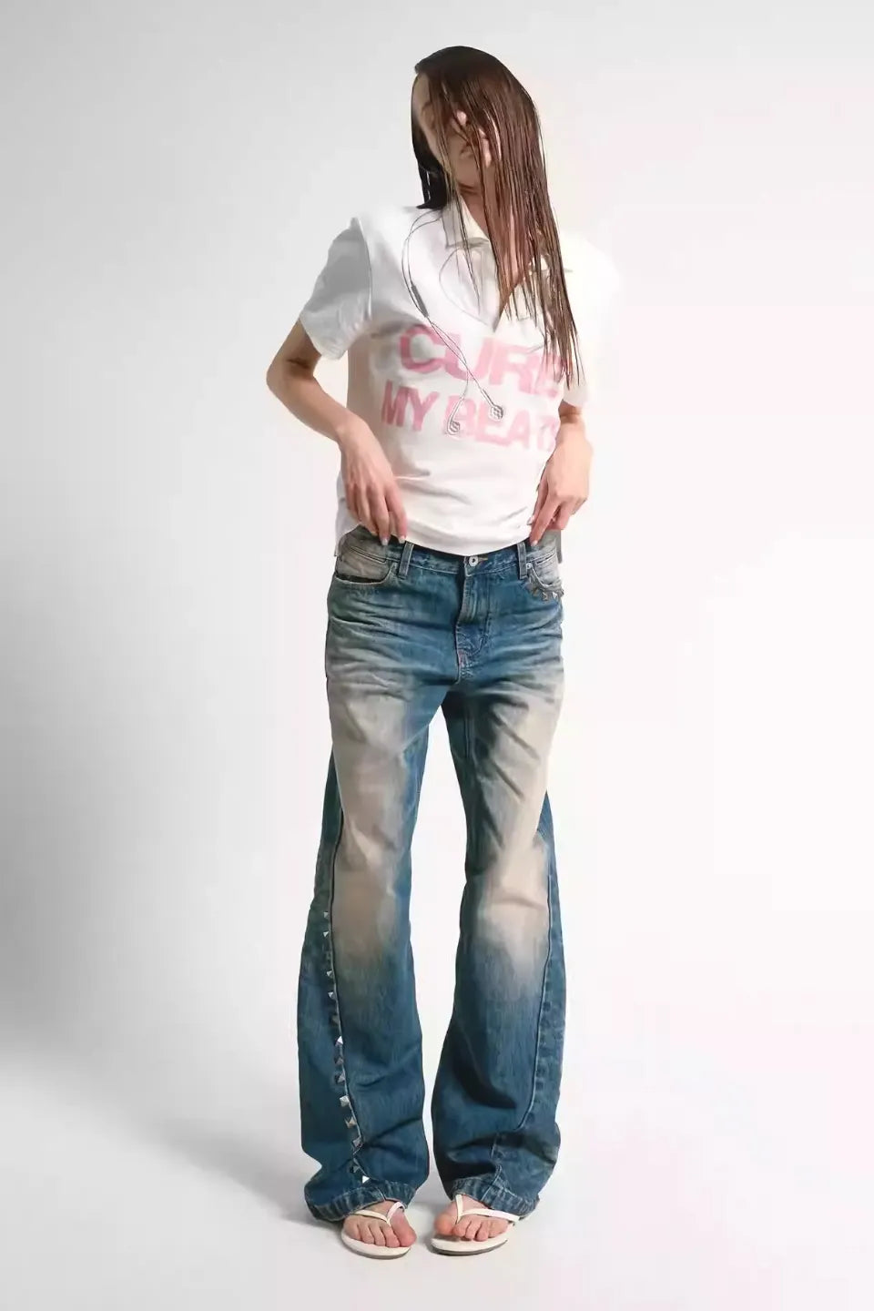 noEmosen | Wave Claw Mud Dyed Denim 泥染め ダメージ デニム