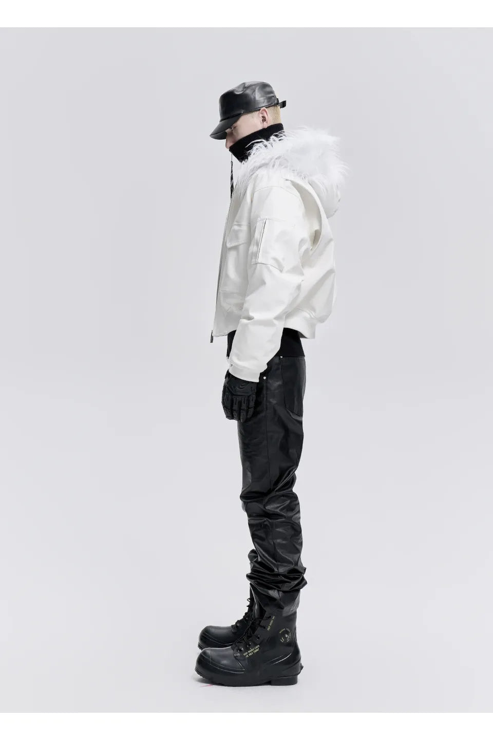 White Fur Parka Down Jacket
