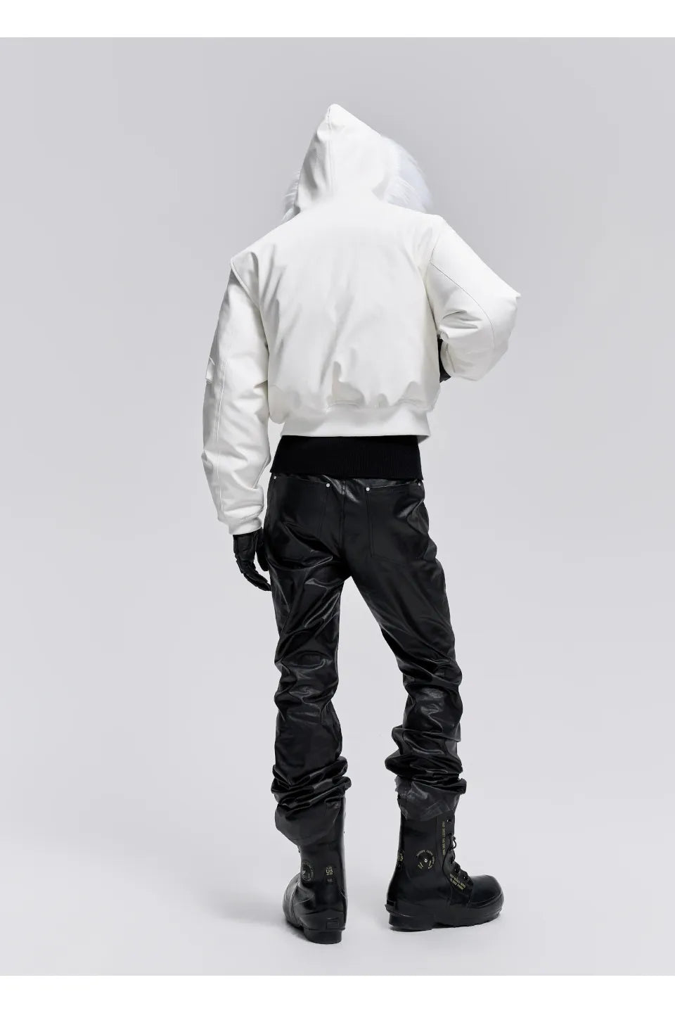 White Fur Parka Down Jacket