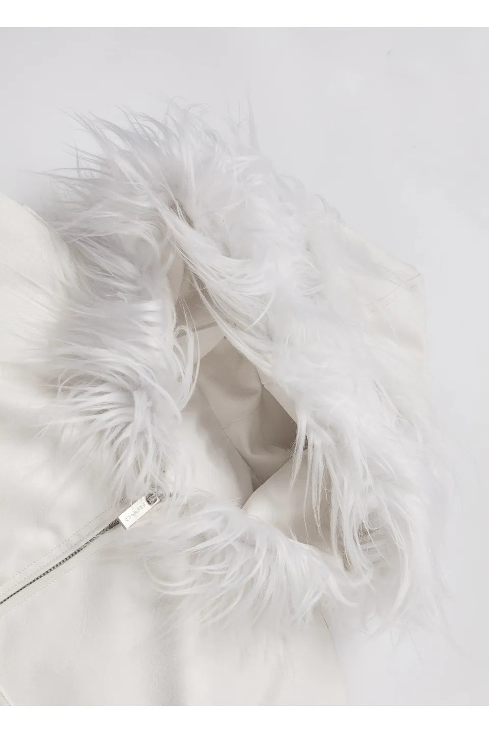 White Fur Parka Down Jacket