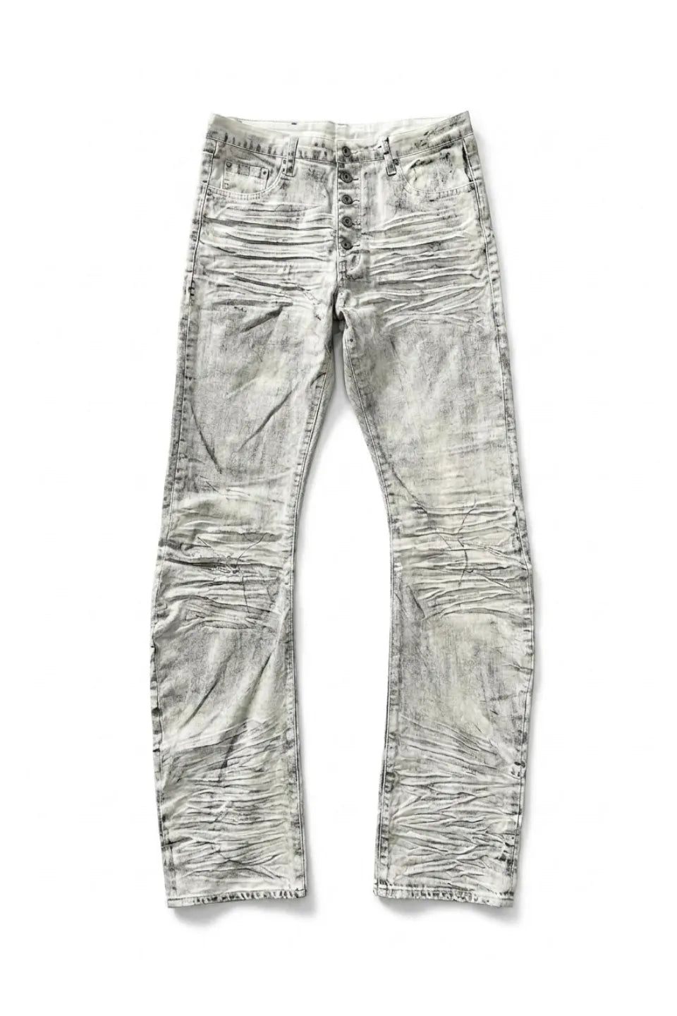 White Tiger Waxed Curve Jeans