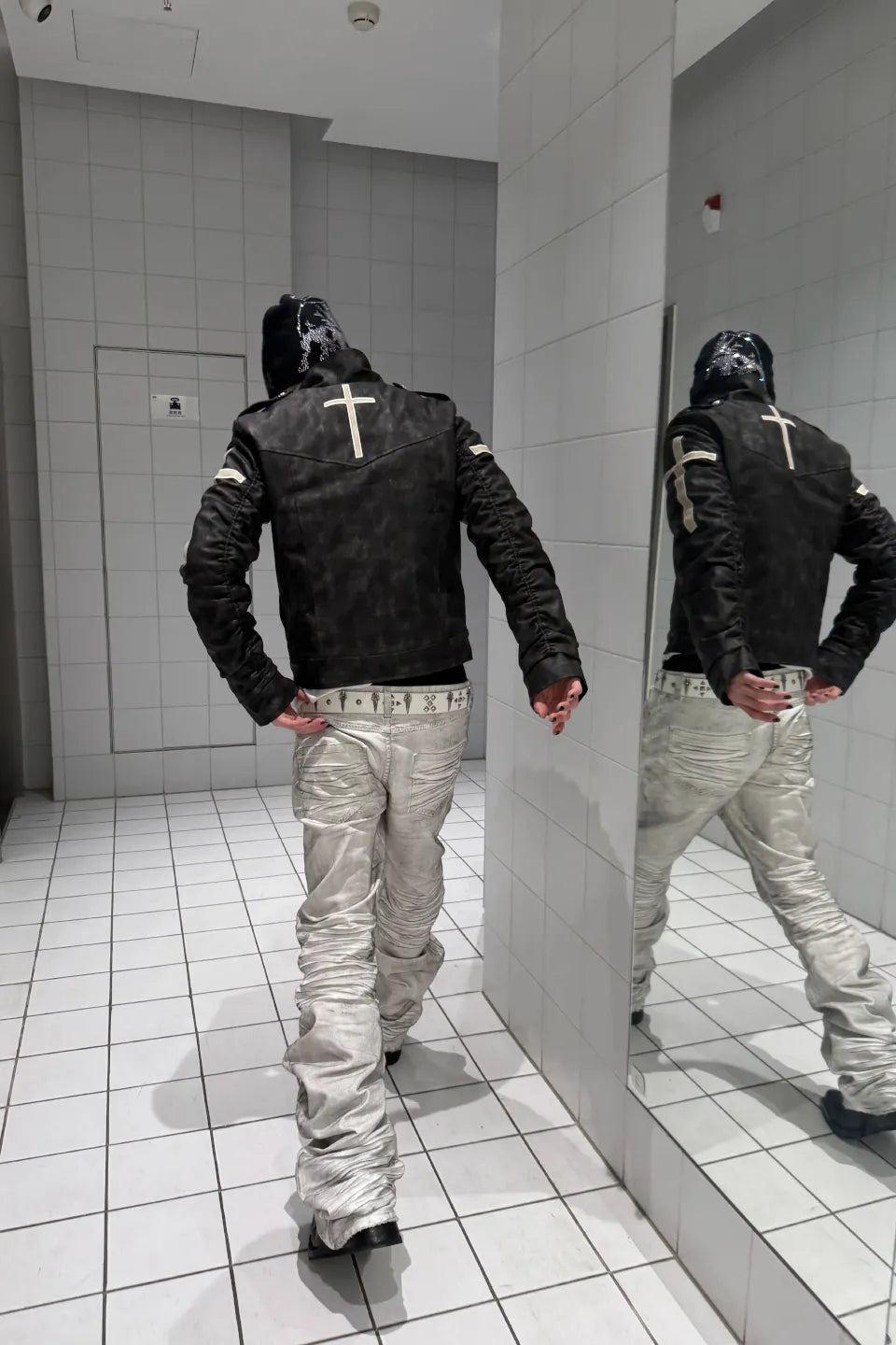 White Tiger Waxed Curve Jeans