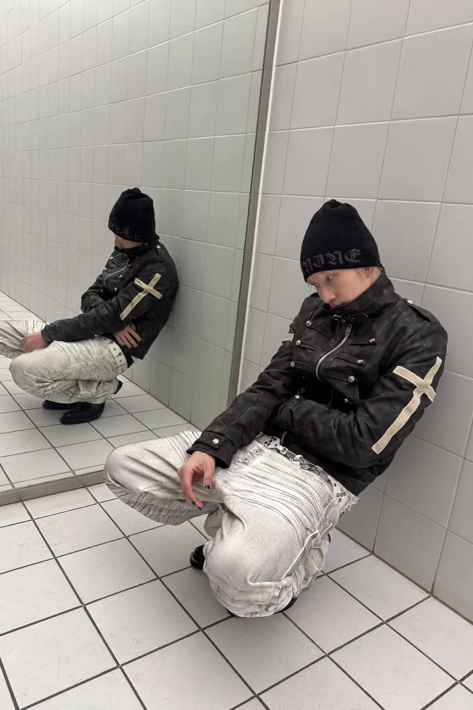 White Tiger Waxed Curve Jeans