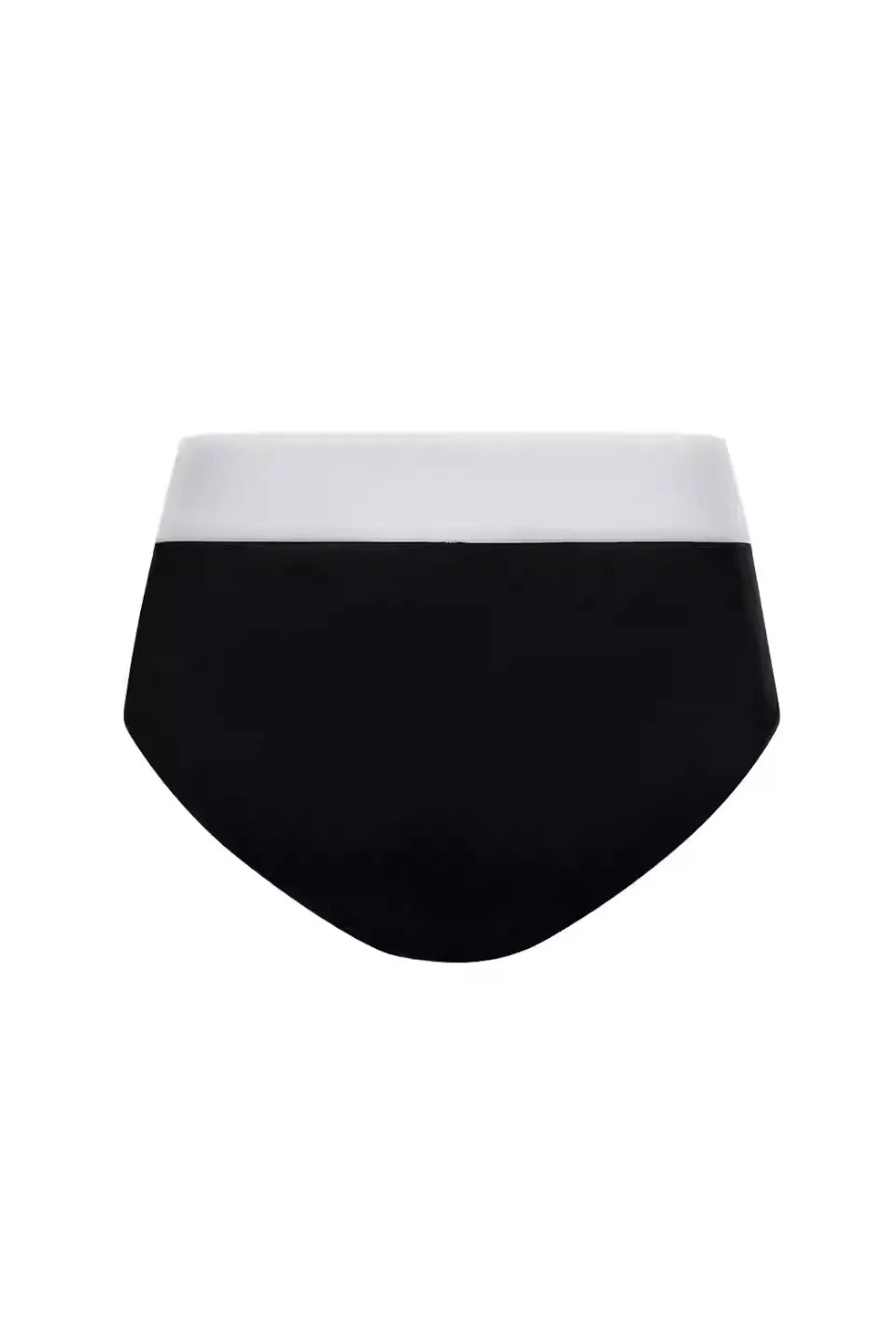 REBEL WAVE Womens Logo Panties - ウエストゴムにブランドロゴがデザインされたブラックのレディースショーツ背面