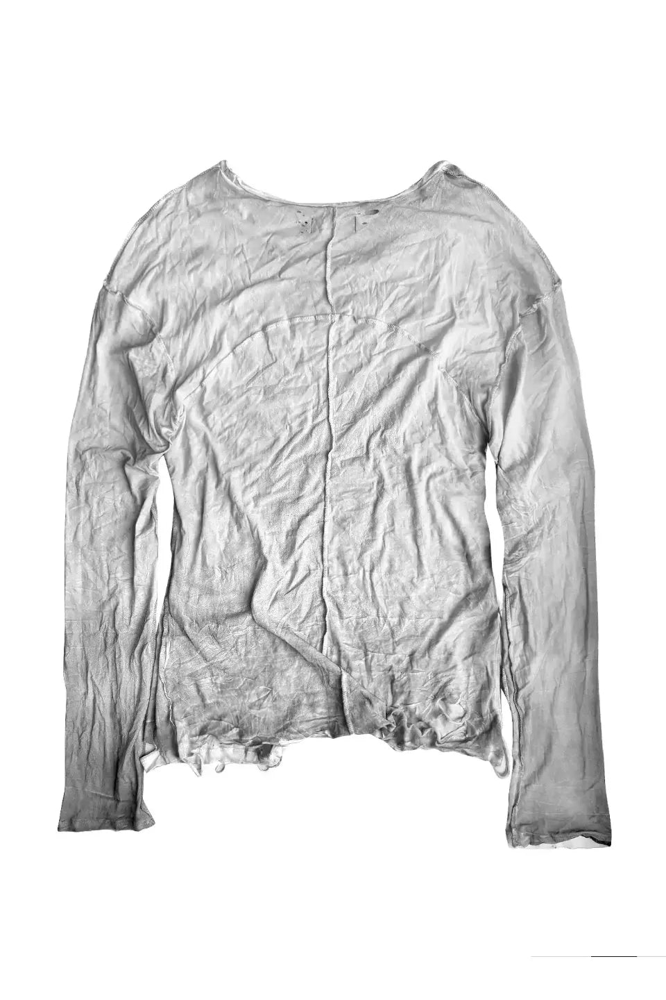 Wrinkled Spray Graphic LS T-shirt