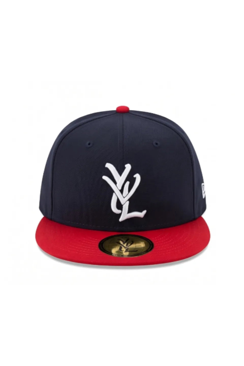 YVL Signature Logo Cap | NAVY ON RED BRIM