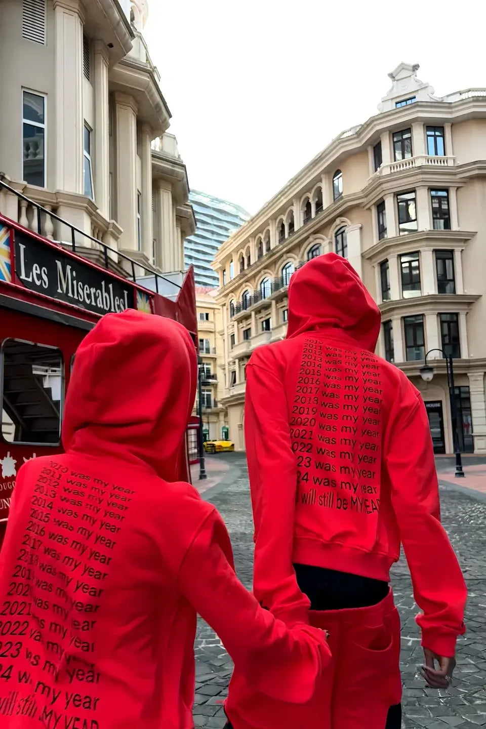 Year by Year Lettering Zip Hoodie