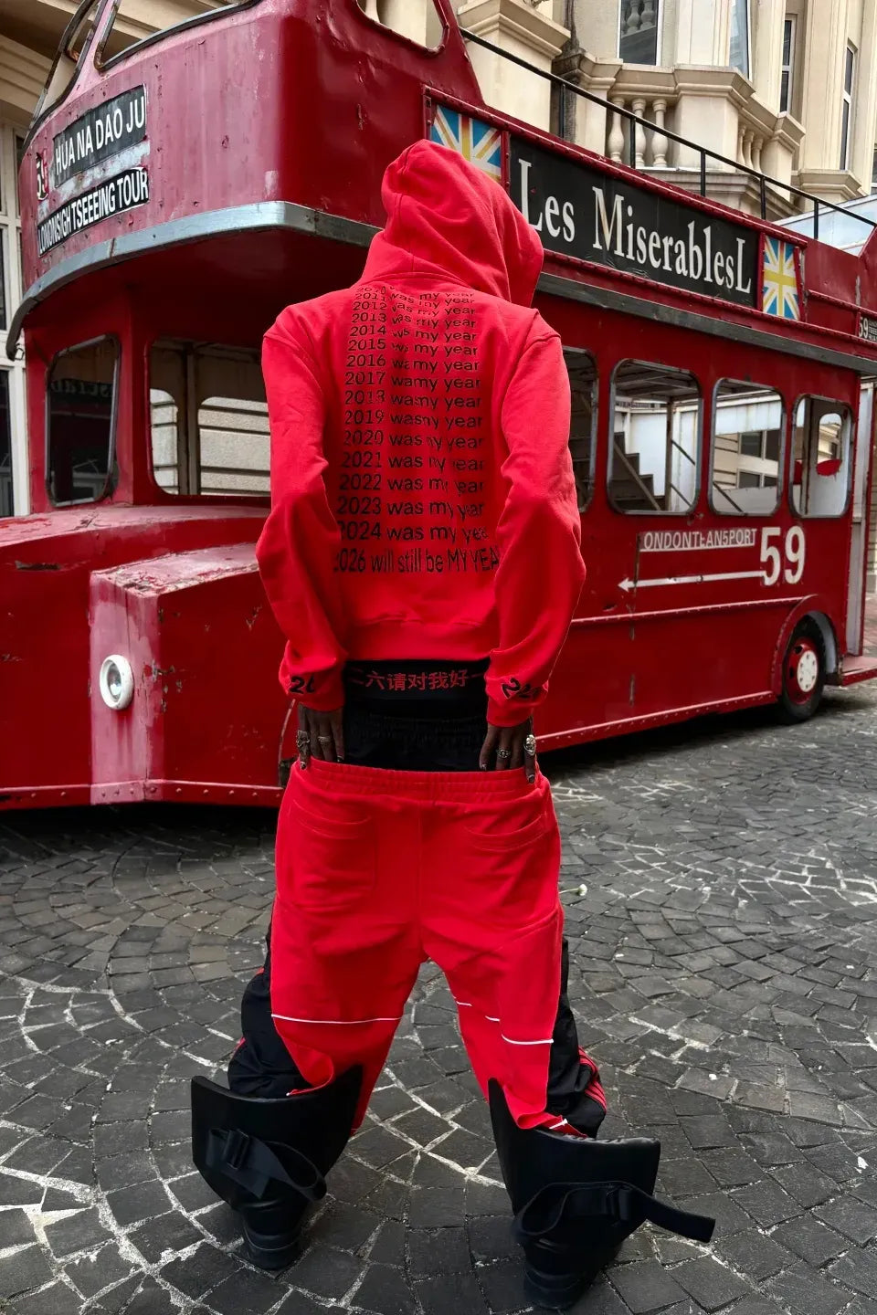 Year by Year Lettering Zip Hoodie