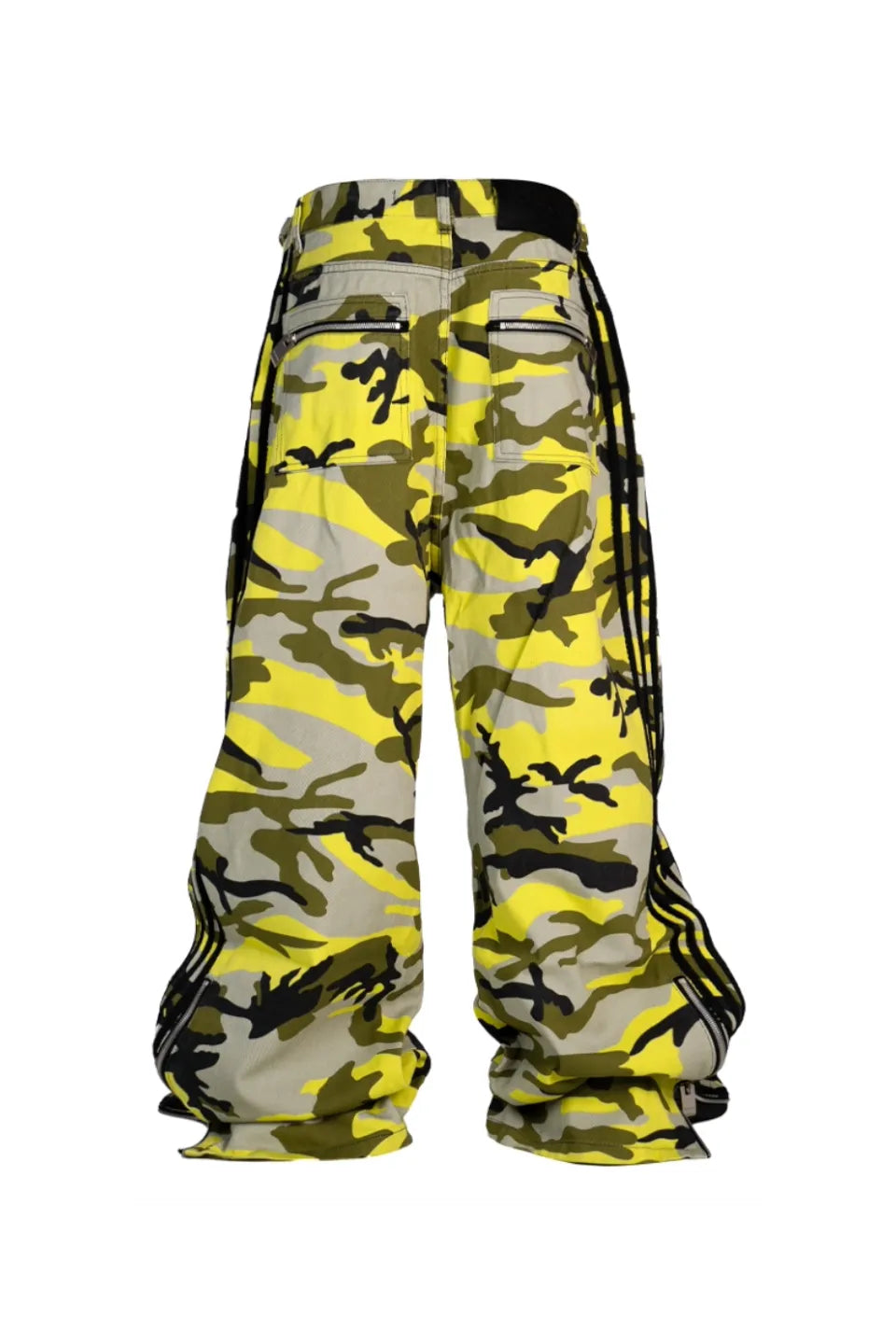 Yellow Camo Bootleg Pants