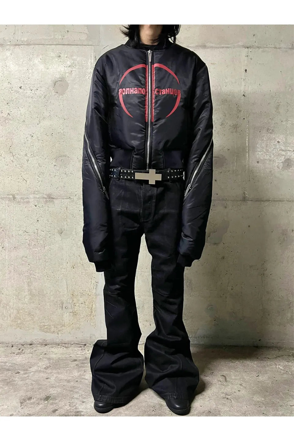 Ж Extended Sleeve Bomber Jacket