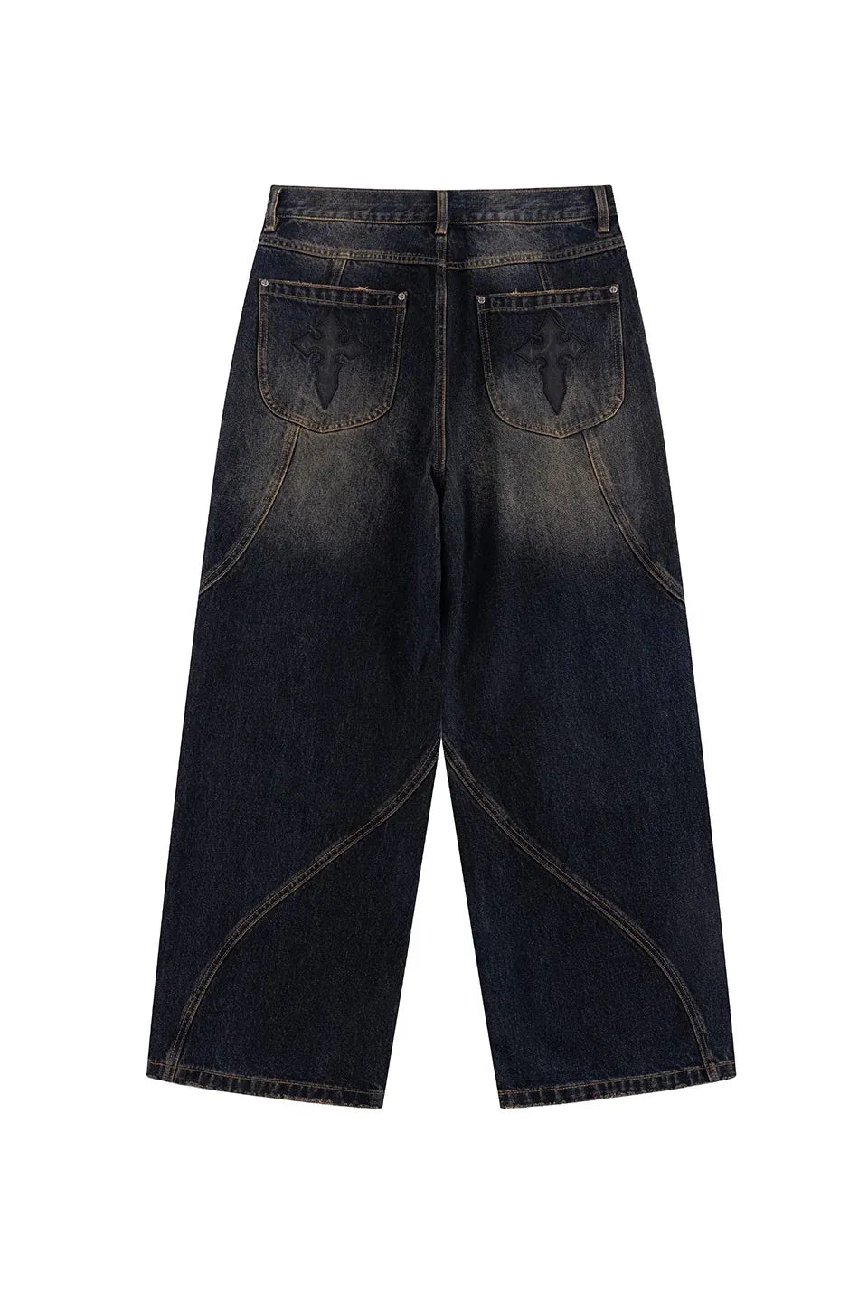 Switching Pierced Baggy Jeans