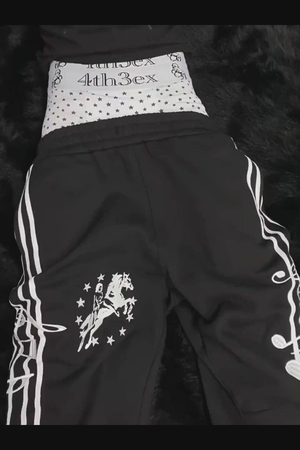 FOURTH3EX Double Waistband Horse Star Brief - ダブルウエスト設計とホース・スターの紋章が特徴のブラックブリーフ